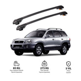 HYUNDAI SANTA FE 2001-2006 TRX1 Thunder Carrier Barres transversales pour galerie de toit de voiture, 2 barres